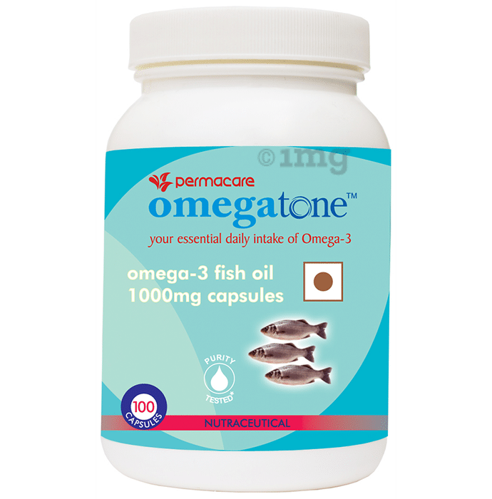 Permacare Omegatone 1000mg Natural Fish Oil Capsule