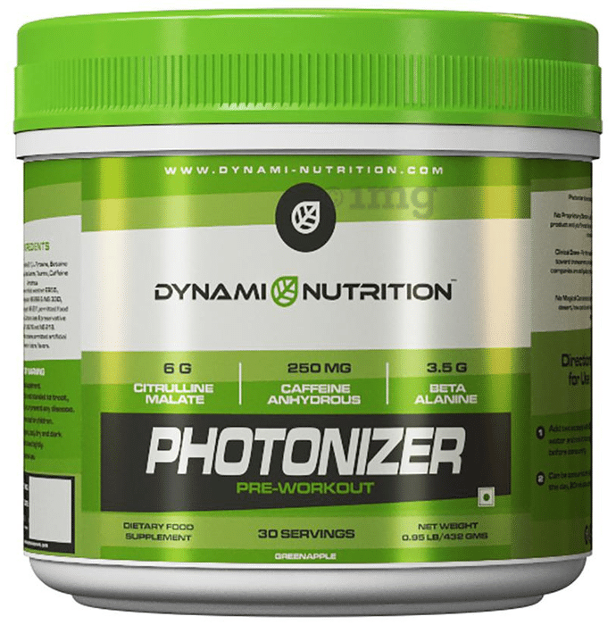 Dynami Nutrition Photonizer Pre-Workout Powder Green Apple