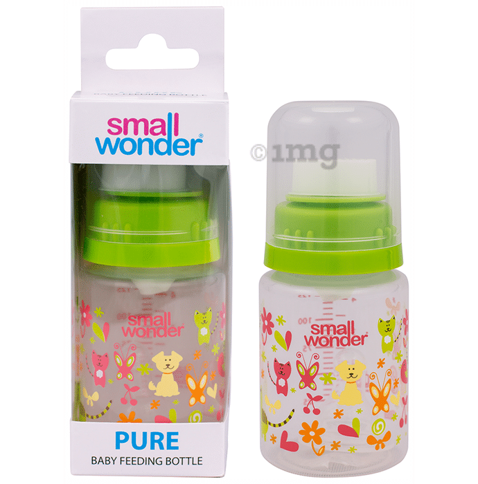 Small Wonder Pure Baby Feeding Bottle 125ml Green