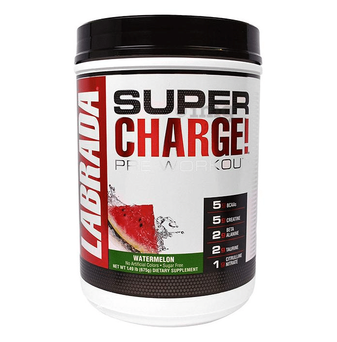 Labrada Nutrition Super Charge Pre-Workout Powder Watermelon