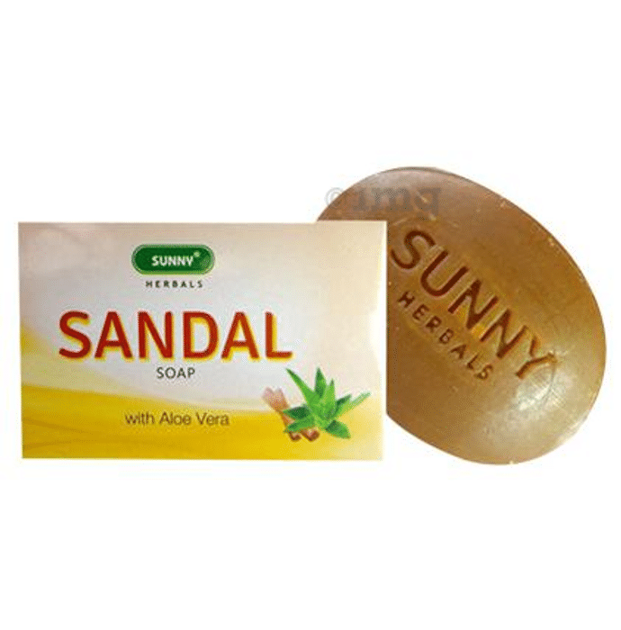 Sunny Herbals Sandal Soap with Aloe Vera