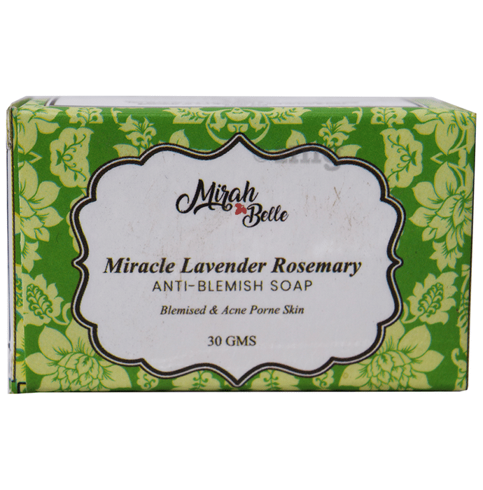 Mirah Belle Miracle Lavender Rosemary Anti - Blemish Soap