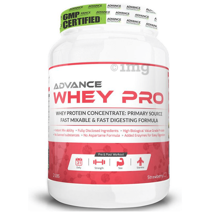 Advance Nutratech Whey Pro Protein Powder Strawberry