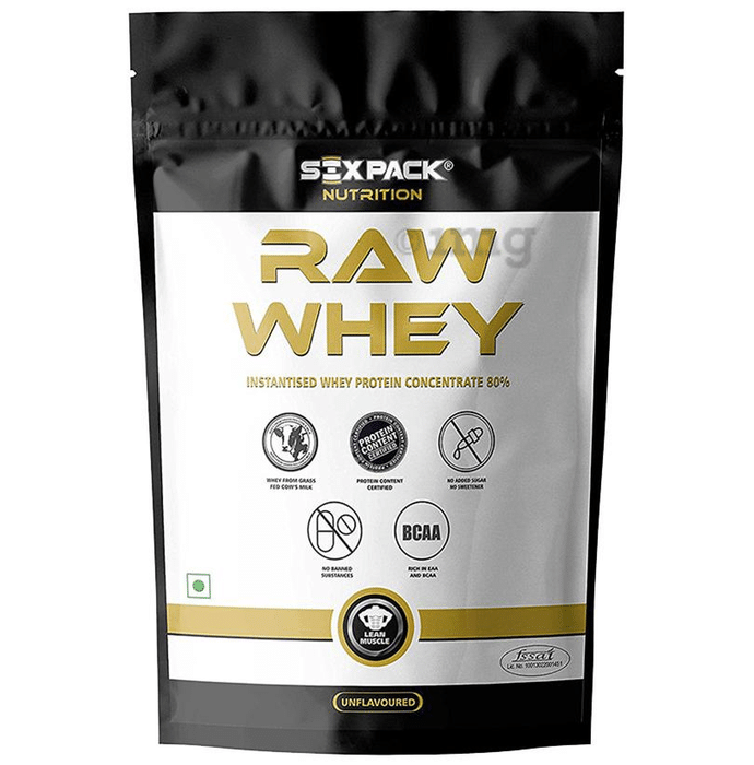 Sixpack Nutrition Raw Whey Instantized Whey Protein Concentrate Unflavoured