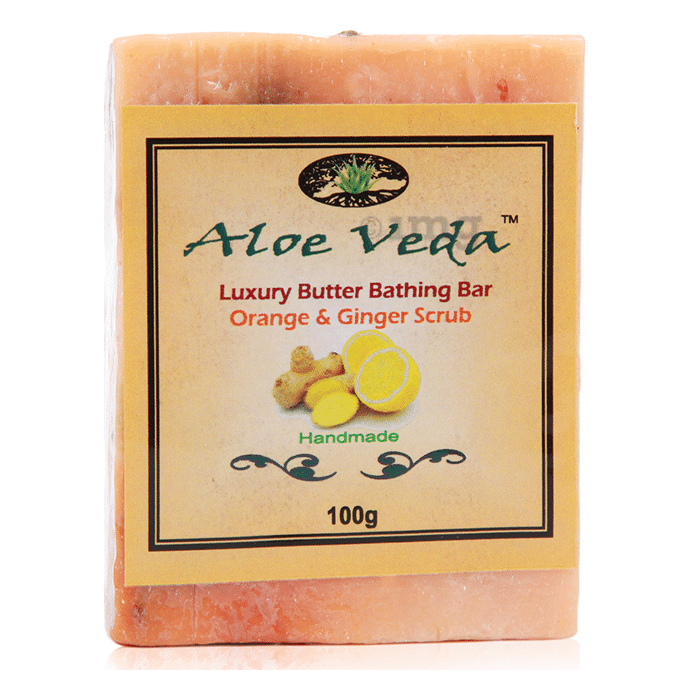 Aloe Veda Orange and Ginger Scrub Luxury Butter Bar