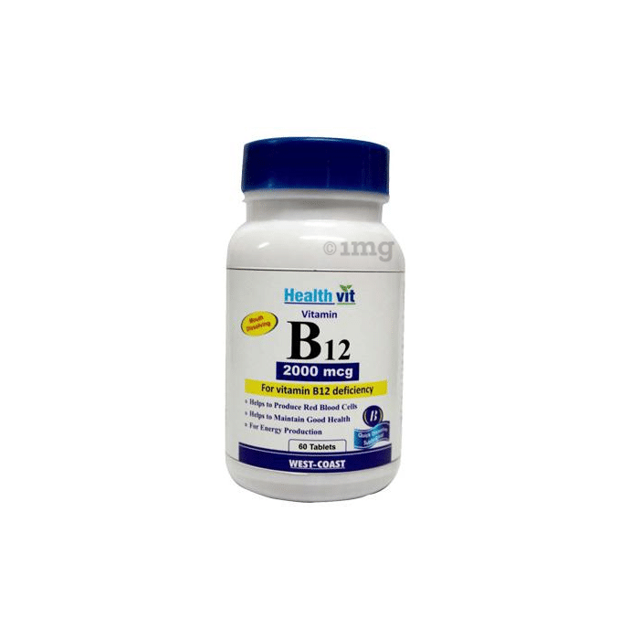 HealthVit Vitamin B12 2000mcg   Tablet