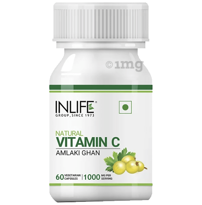Inlife Natural Vitamin C Amlaki Ghan Vegetarian Capsule