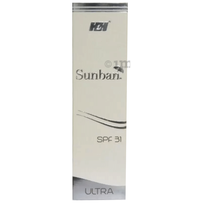 Sunban Ultra Gel Sunscreen | SPF 31 for UVA & UVB Protection