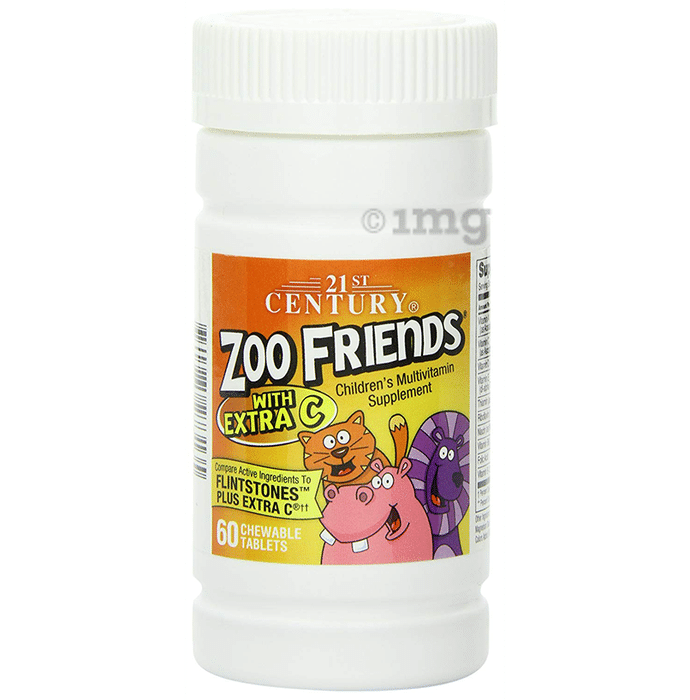 21st Century Zoo Friends with Extra C Children's Multivitamin Chewable Tablet
