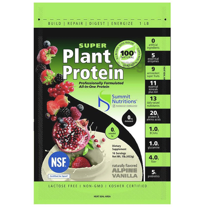 Summit Nutritions Organic Super Plant Protein Powder Vanilla