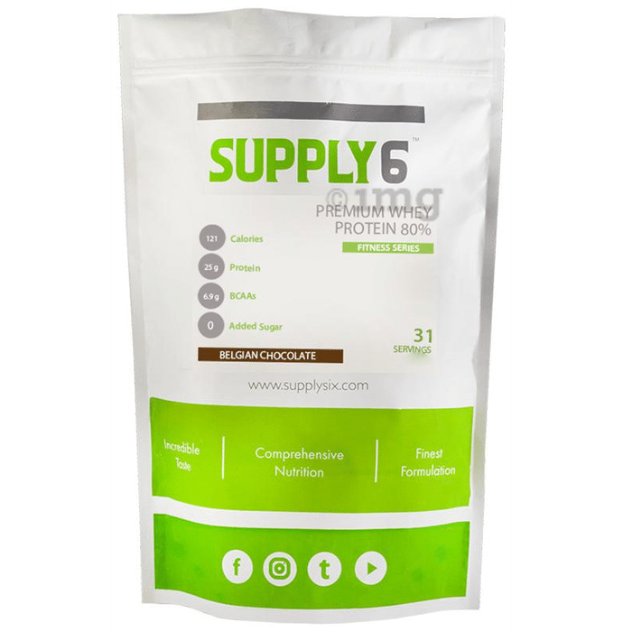 Supply6 Premium Whey Protein 80% Belgian Chocolate