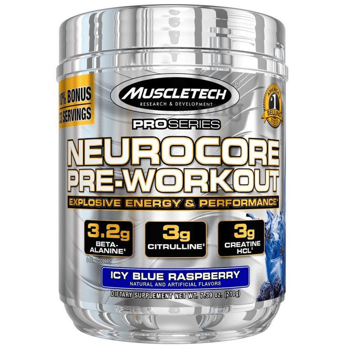 Muscletech Pro Series Neurocore Pre-Workout Powder Blue Raspberry