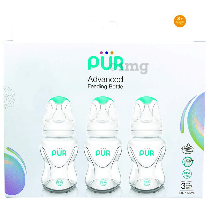 Pur Advanced Slim Neck Feeding Bottle (125ml Each)