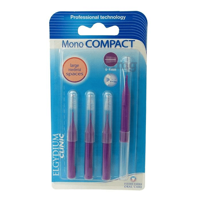 Elgydium Clinic Mono Compact Interdental Brush Large Conical Purple