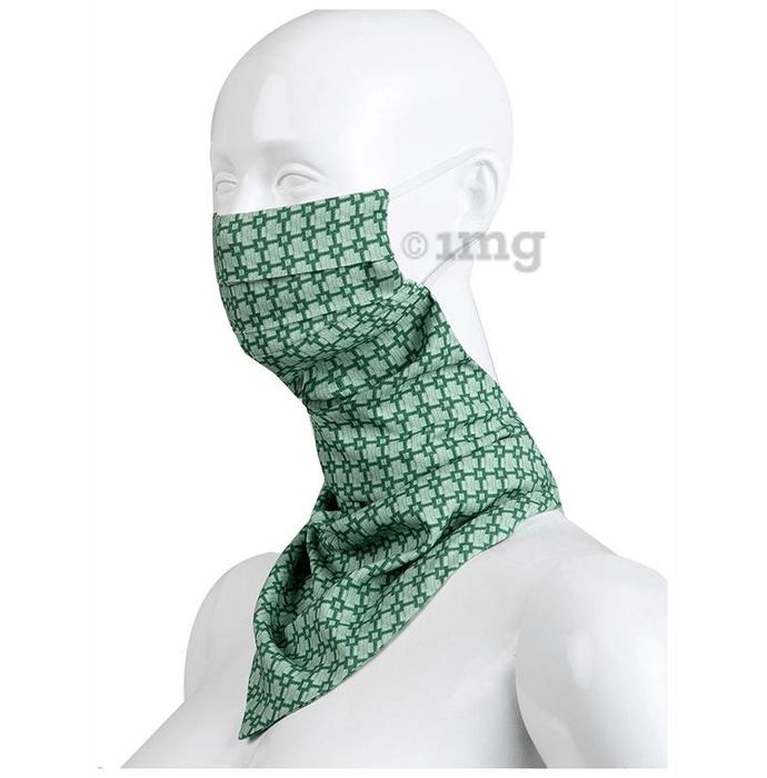 Faballey Sage Abstract Scarf Mask
