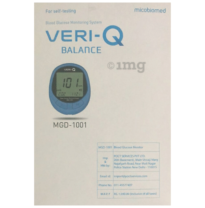 Veri-Q MGD1001 Balance Blood Glucose Monitoring System (Only Glucometer)
