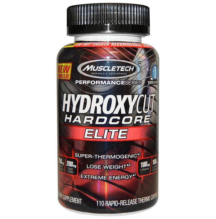 Muscletech Performance Series Hydroxycut Hardcore Elite Rapid-Release Thermo Capsule (with 250mg Caffeine)