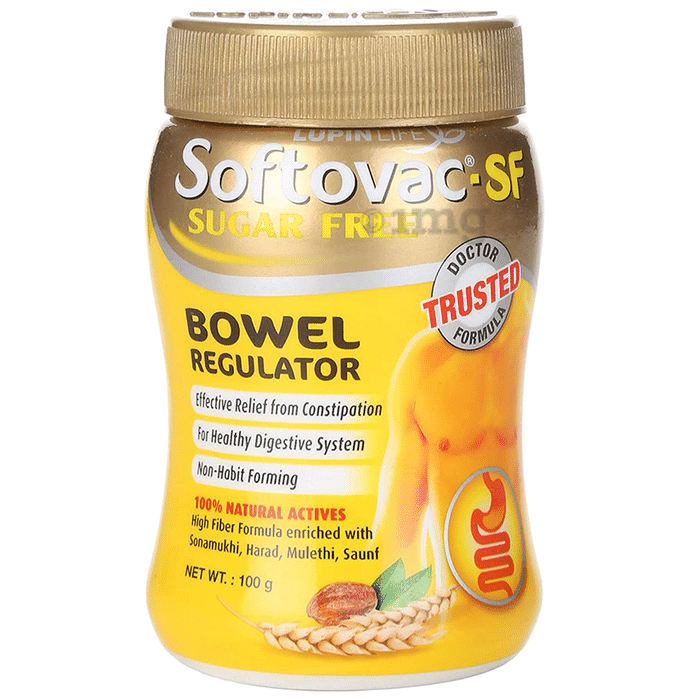 Softovac -SF Bowel Regulator Powder | For Constipation, Digestion & Liver Care | Stomach Care | Sugar-free