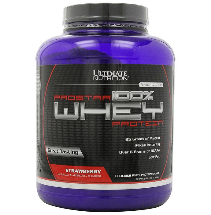 Ultimate Nutrition Prostar 100% Whey Protein for Muscle Recovery | Flavour Strawberry Powder