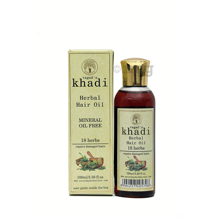 Vagad's Khadi 18 Herbs Mineral Free Hair Oil