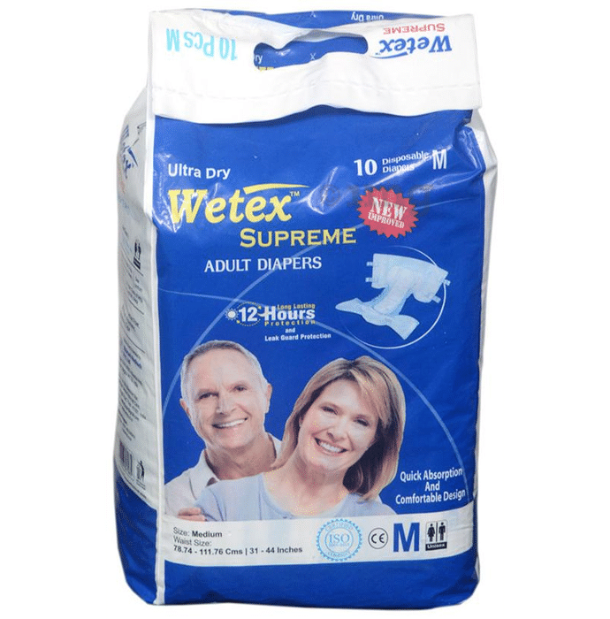 Wetex Supreme Ultra Dry Adult Diaper Medium