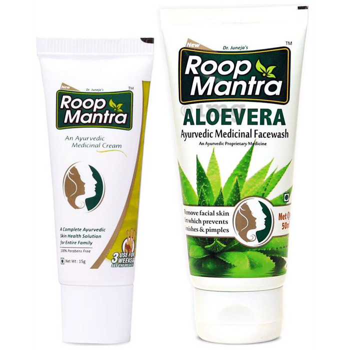 Roop Mantra  Combo Pack of Face Cream 15gm & Aloevera Face Wash 50ml