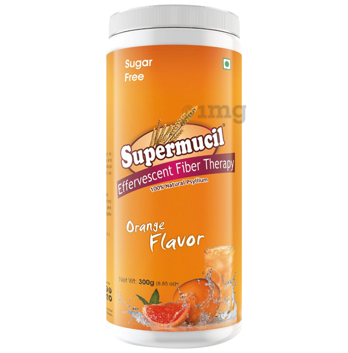 Supermucil Psyllium Effervescent Fiber Therapy Orange Sugar Free