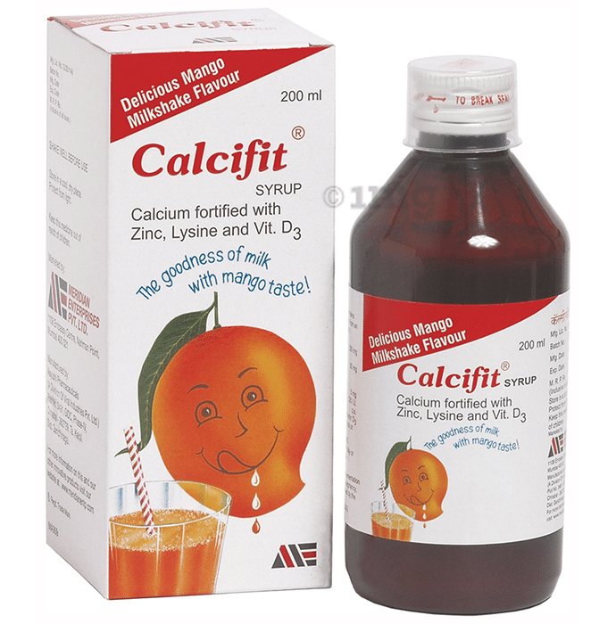 Calcifit Syrup Delicious Mango Milkshake