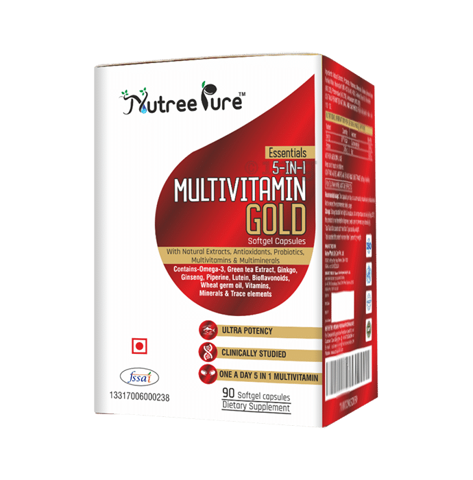 Nutree Pure 5 in 1 Multivitamin Gold Softgel Capsules