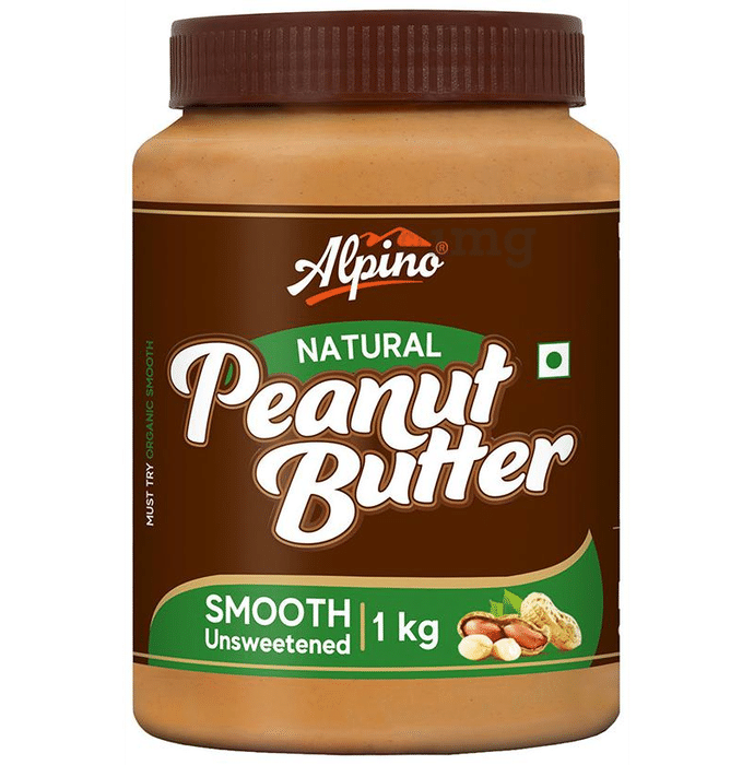 Alpino Natural Smooth Unsweetened Peanut Butter (1kg Each)