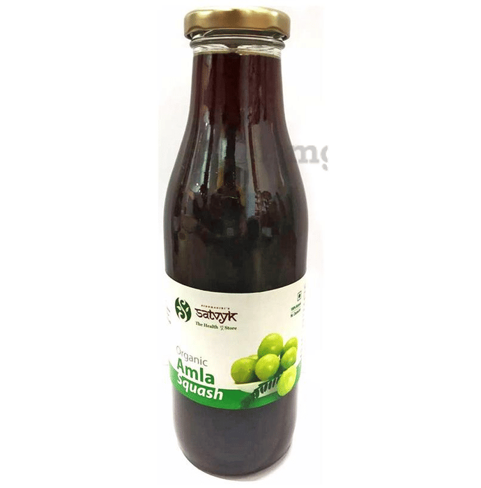 Satvyk Organic Amla Squash Buy bottle of 500 ml Liquid at best price