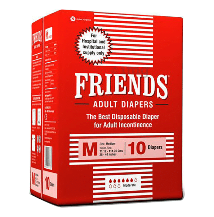 Friends Hospital Adult Diapers | Size Medium