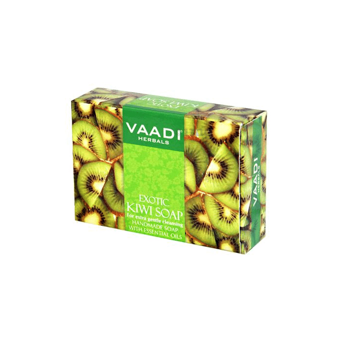 Vaadi Herbals Super Value Pack of 6 Exotic Kiwi Soap with Green Apple Extract