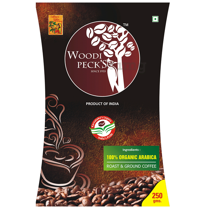 Woodi Peck's Coffee Powder Organic Arabica