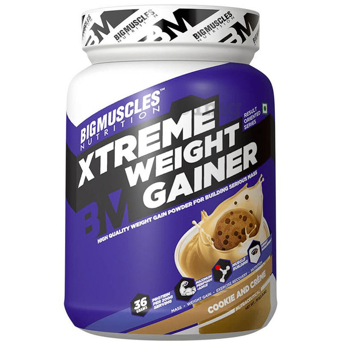 Big  Muscles Xtreme Weight Gainer Cookies & Cream
