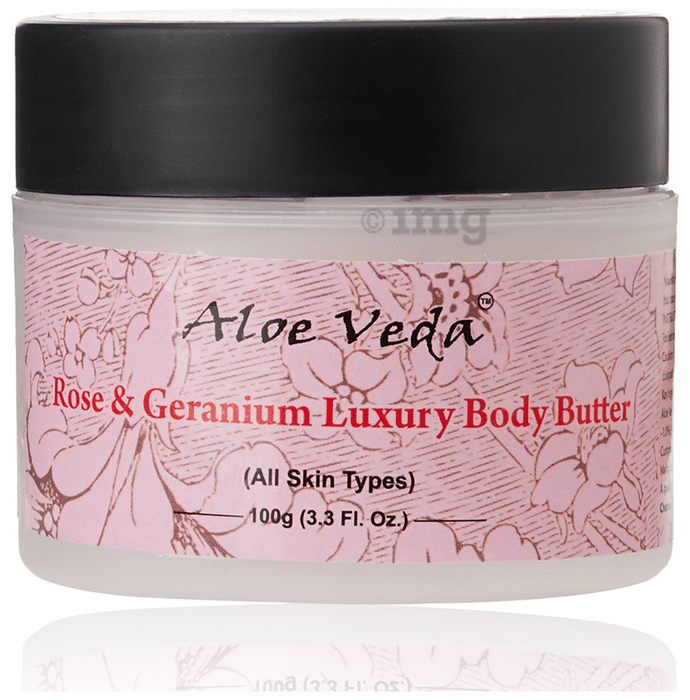 Aloe Veda Luxury Body Butter Rose and Geranium