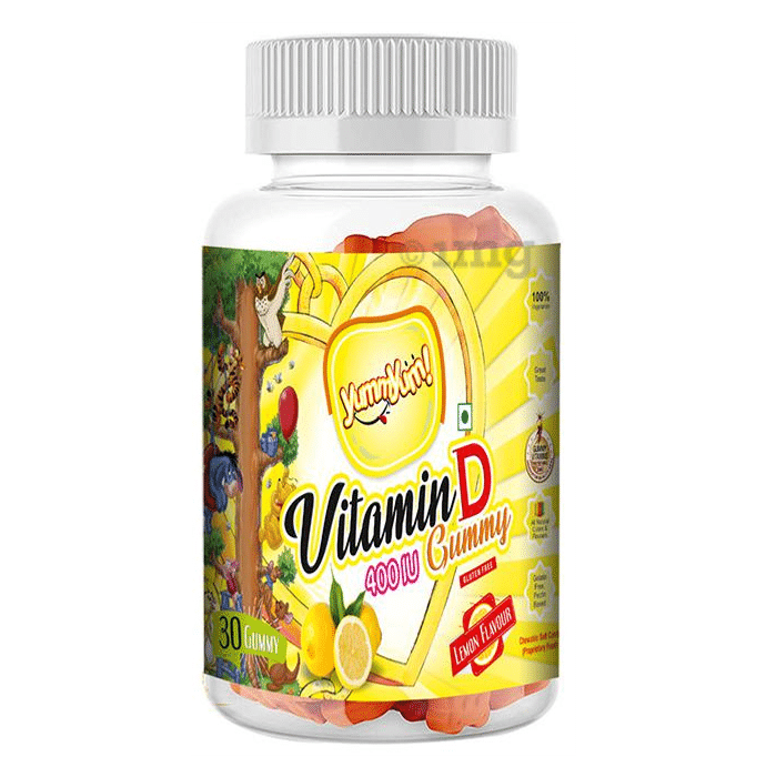 Yummyum Vitamin D 400IU Lemon Gluten Free Gummy