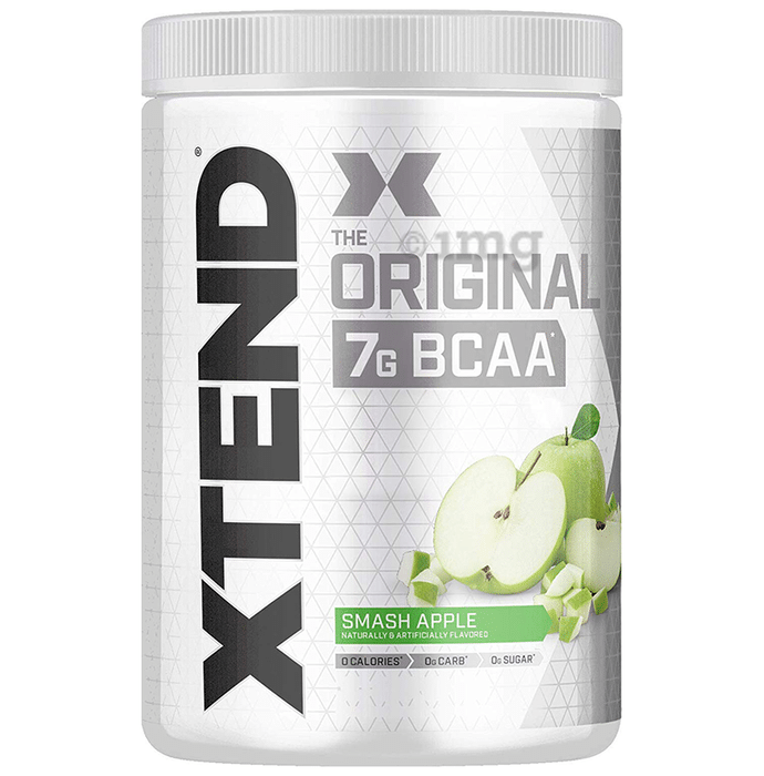 Scivation Xtend BCAA Powder with Electrolytes| For Muscle Growth & Recovery | Flavour Smash Apple