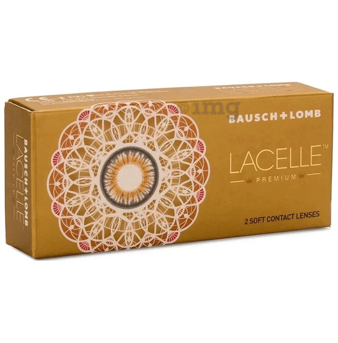 Bausch + Lomb Lacelle Premium Contact Lens (Optical Power -2.50) Grey Spherical