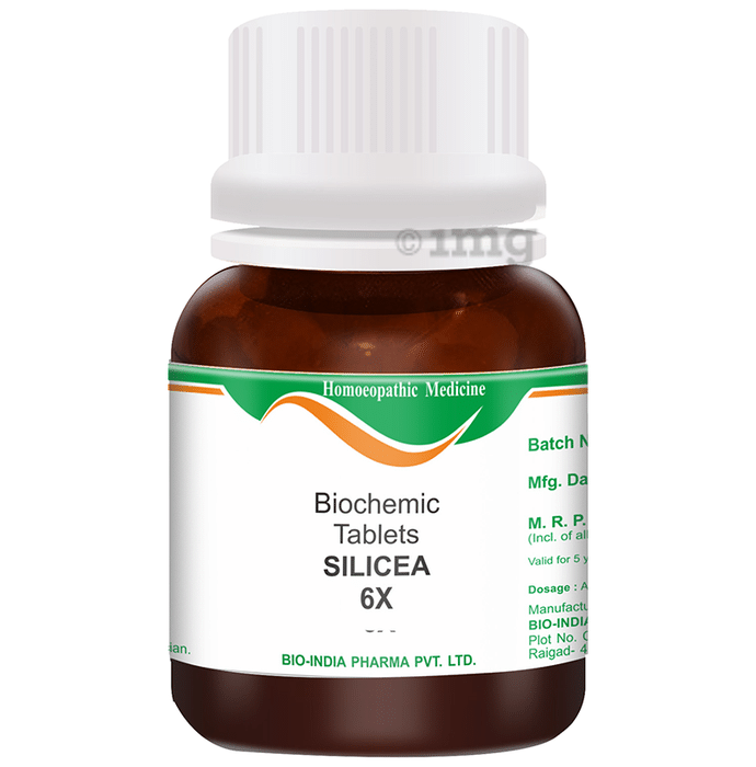 Bio India Silicea Biochemic Tablet 6X