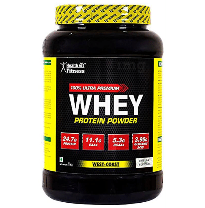 HealthVit 100% Ultra Premium Whey Protein Powder Vanilla