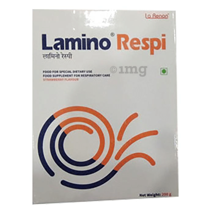 Lamino Respi Powder | Food Supplement for Respiratory Care | Flavour Strawberry