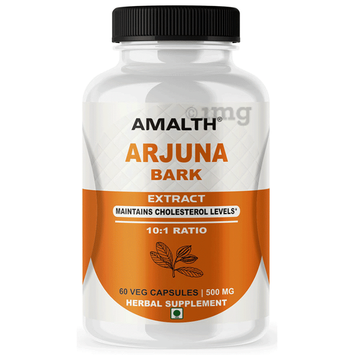 Amalth Arjuna Bark Extract Veg Capsules