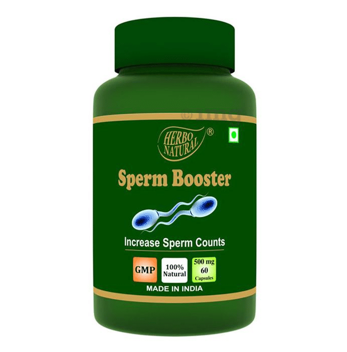 Herbo Natural Sperm Booster 500mg Veg Capsule