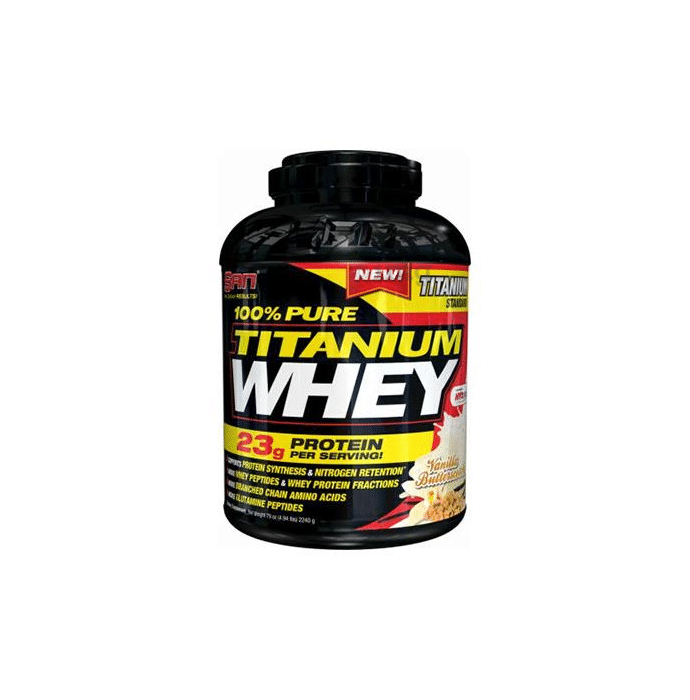 SAN 100% Pure Titanium Whey Protein Powder Vanilla Butterscotch