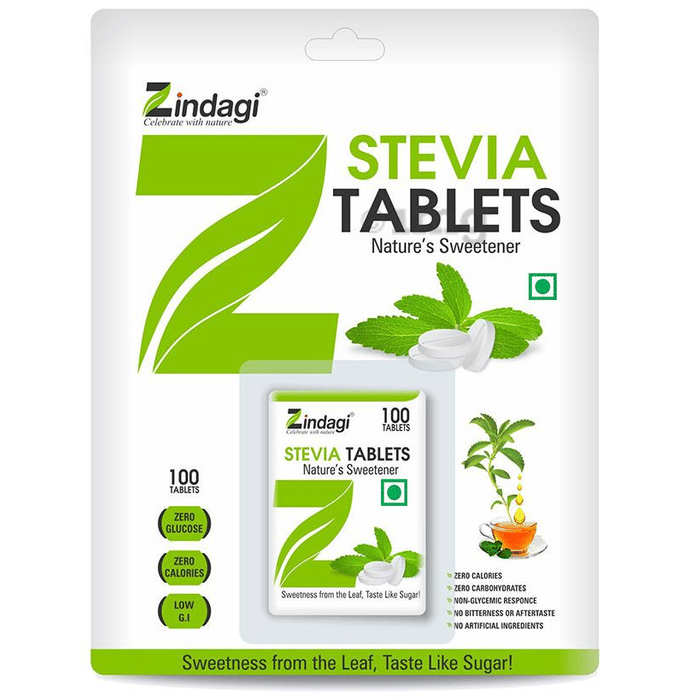 Zindagi Stevia Tablet Buy bottle of 100 tablets at best price in India
