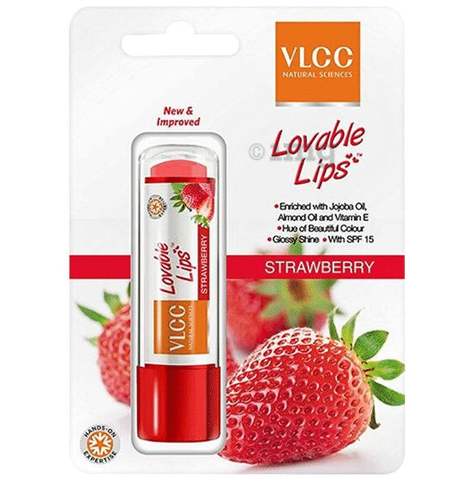 VLCC Lovable Lips Lip Balm Strawberry