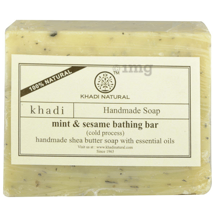 Khadi Naturals Ayurvedic Mint & Sesame Seeds Soap