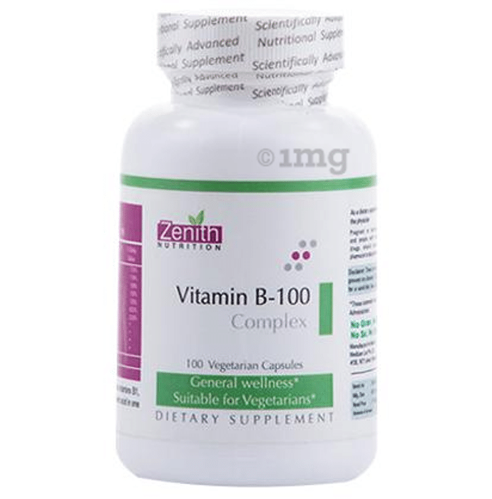 Zenith Nutrition Vitamin B-100 Complex Capsule