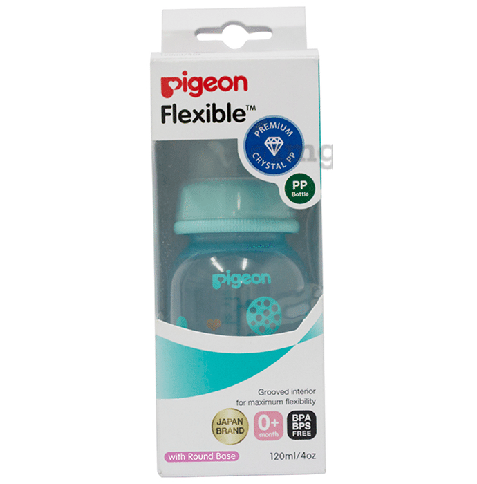Pigeon Peristaltic Clear Nursing Bottle Rpp Abstract Blue
